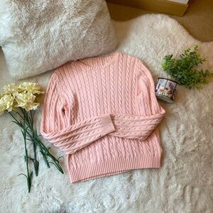 Light pink Ralph Lauren knit sweater in women’s size 2.